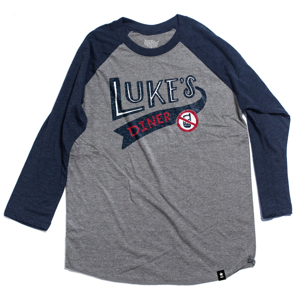 Luke's Diner Raglan T-shirt - Stately Type