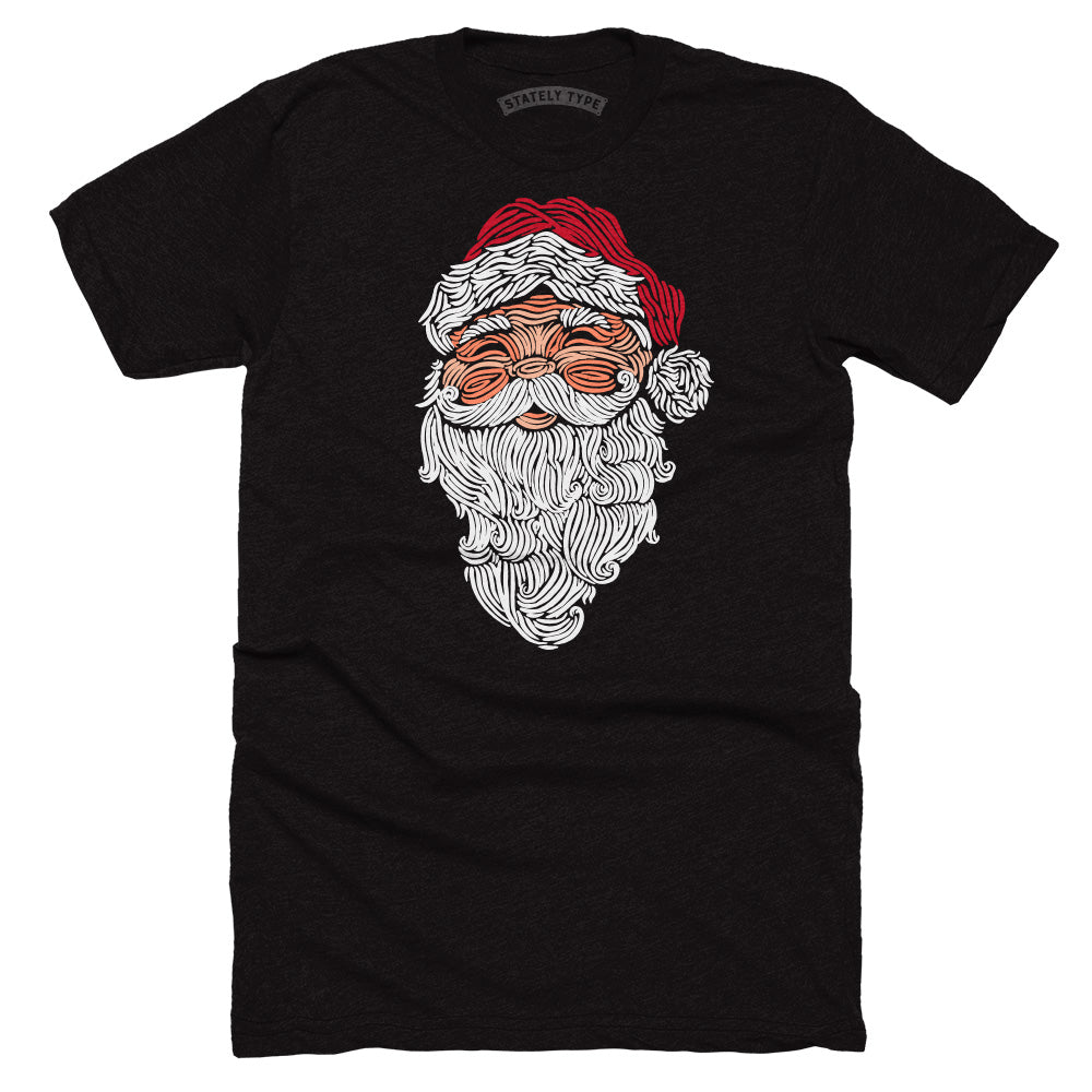 Santa Woodcut T-shirt